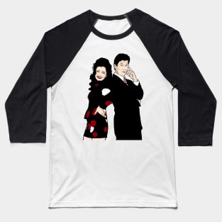 Fran & Mr Sheffield - The Nanny Baseball T-Shirt